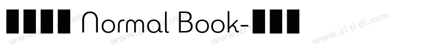 未來熒黑 Normal Book字体转换 未來熒黑 Normal Book字体转换